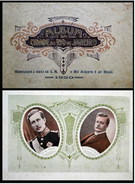Album Cidade RdJ Visita reis belgas 1920 Capa