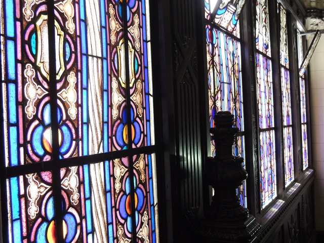 Casa Carlos Leôncio Vitrais belgas colorados