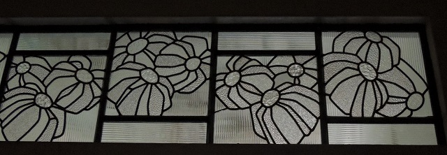 Casa Carlos Leôncio Vitral belga incolorado