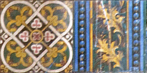 Azulejos belgas usados no piso de uma casa em Rio de Janeiro