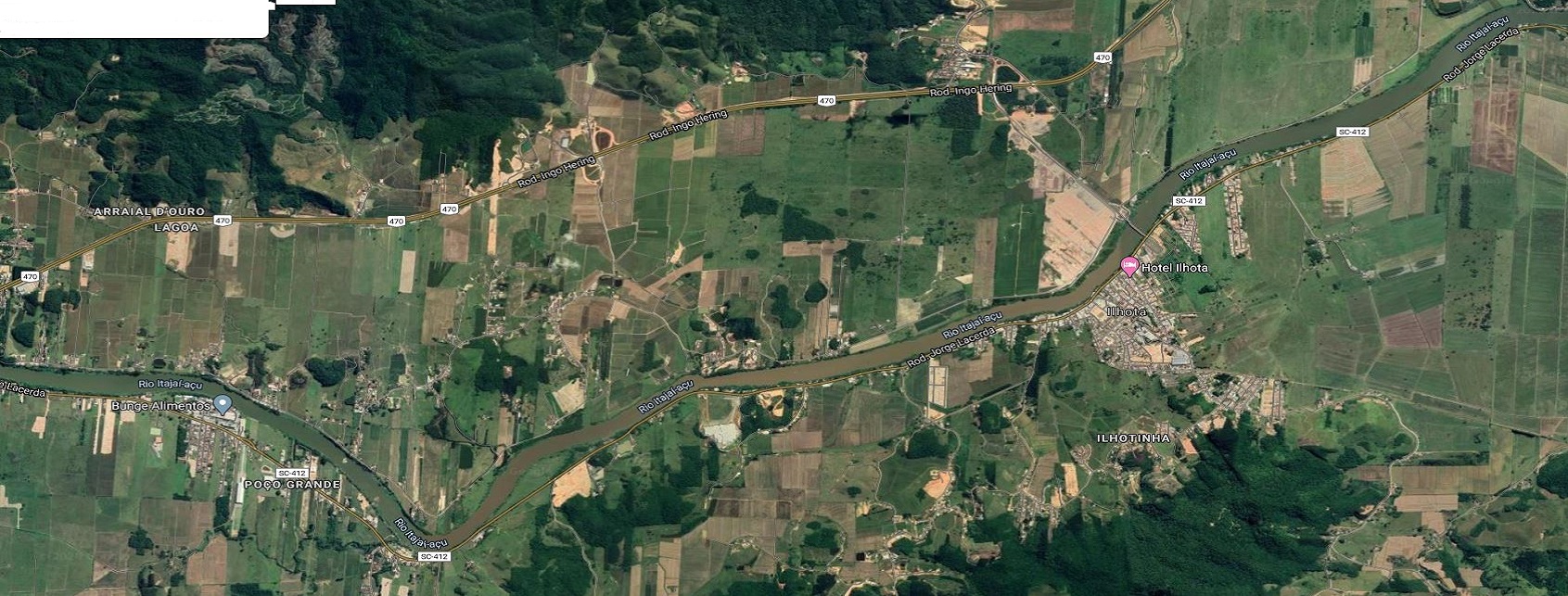 Ilhota Rio Itajaí-Açu em 2020