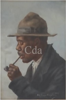 Van Emelen Figura masculina com cachimbo