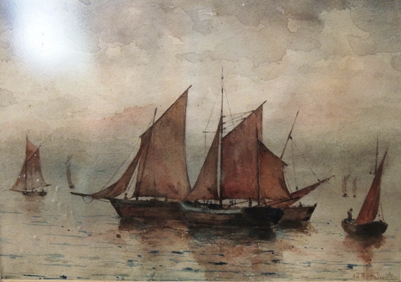 Van Emelen Adrien Barcos com velas abertas