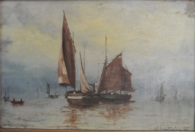 Van Emelen Adrien Barcos com velas abertas