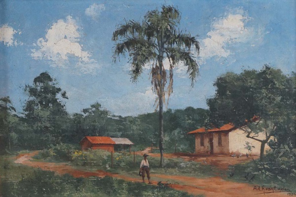 Van Emelen Adrien Paisagem com casa