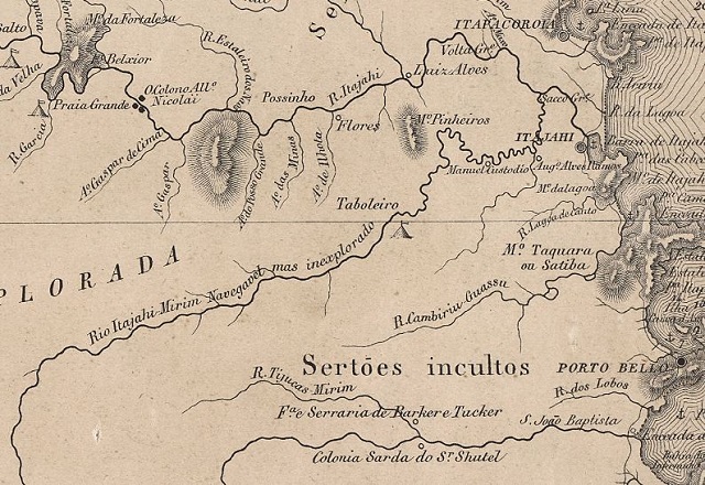 Van Lede Mapa Rio Itajahi-Mirim