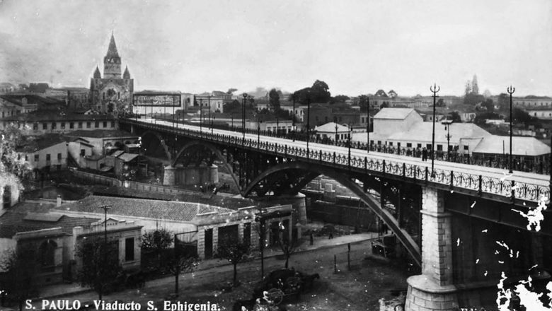 foto antiga do viaduto santa ifigenia